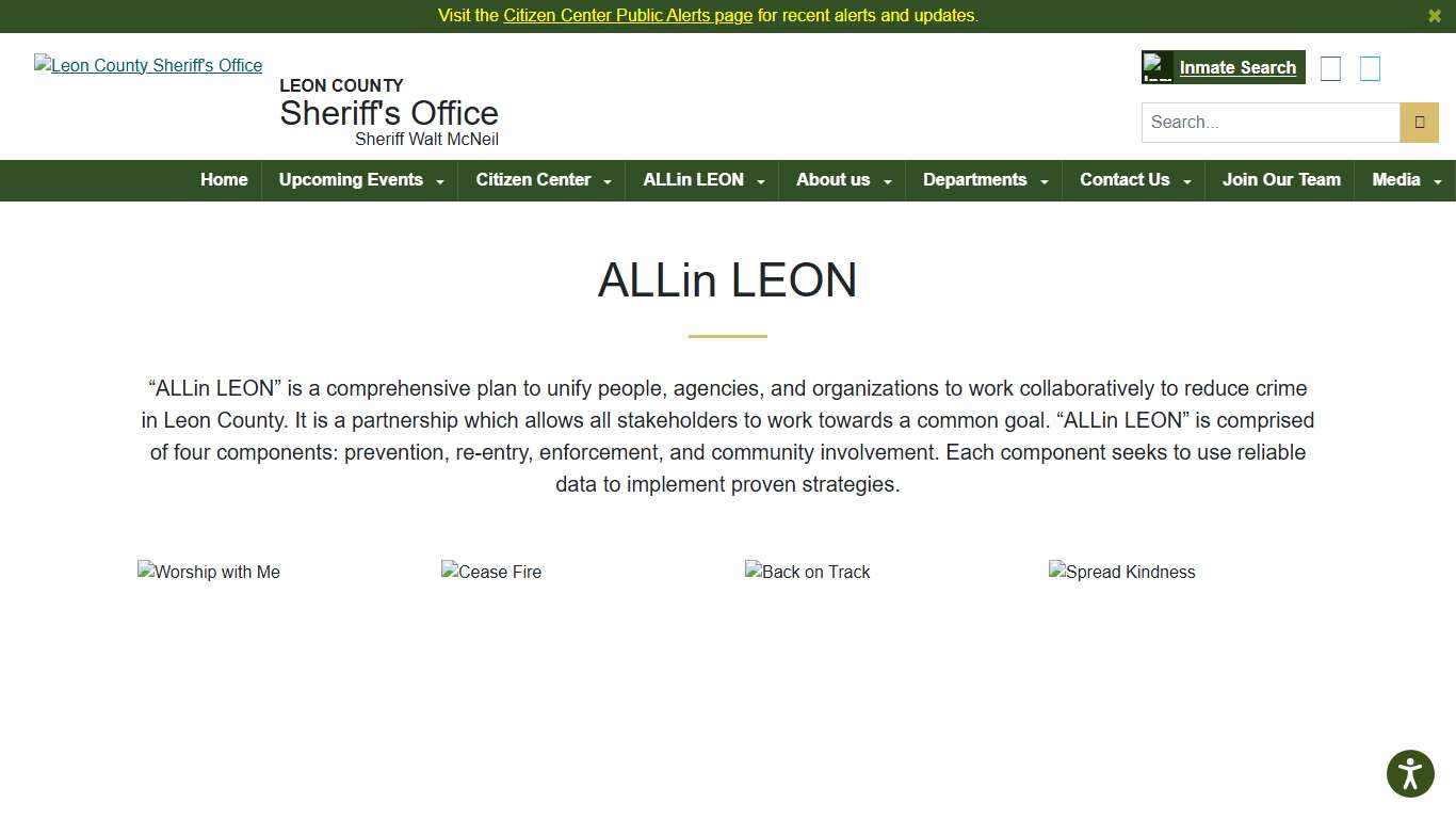 Leon County Sheriff's Office > ALLin LEON